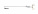 Иглодержатель с аксиальной кольцевой ручкой с храповым механизмом, изогнутый влево, 33 см